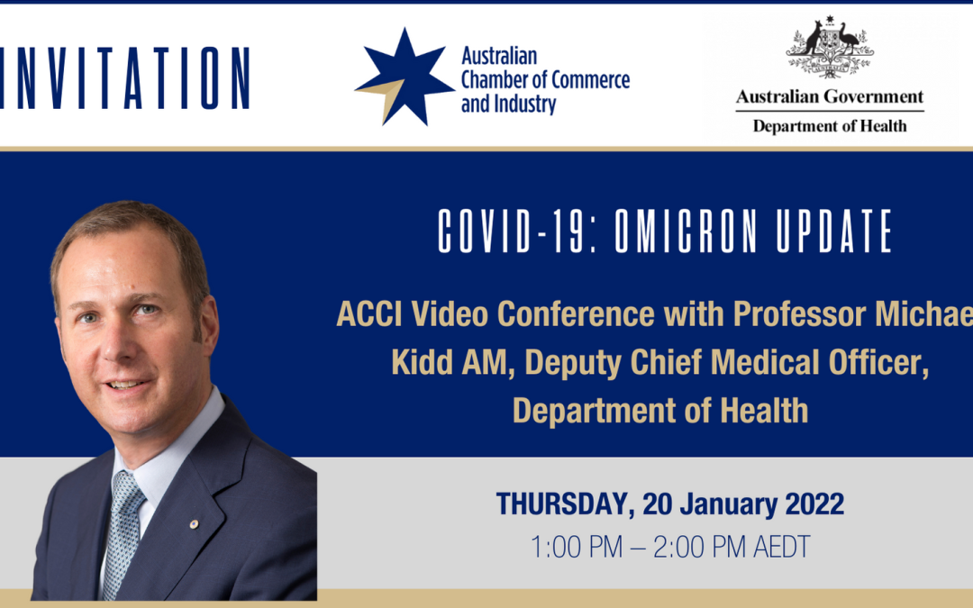 ACCI Zoom Session with Professor Michael Kidd AM, Deputy Chief Medical Officer, Department of Health
